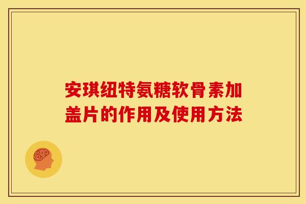 安琪纽特氨糖软骨素加盖片的作用及使用方法