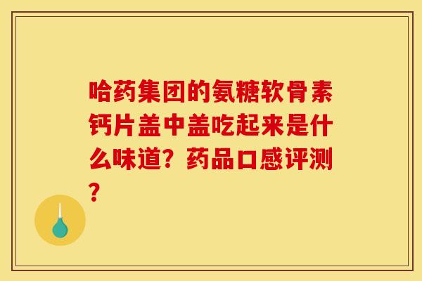 哈药集团的氨糖软骨素钙片盖中盖吃起来是什么味道？药品口感评测？