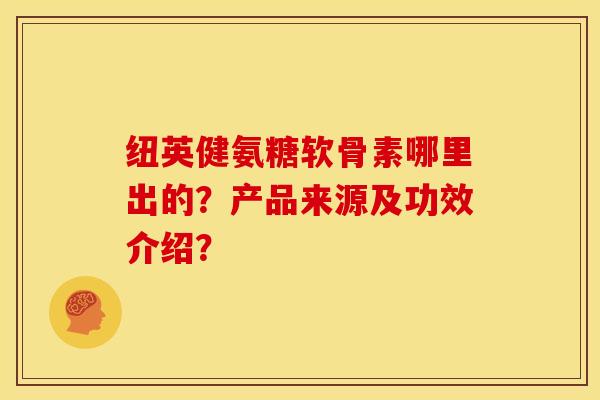 纽英健氨糖软骨素哪里出的？产品来源及功效介绍？