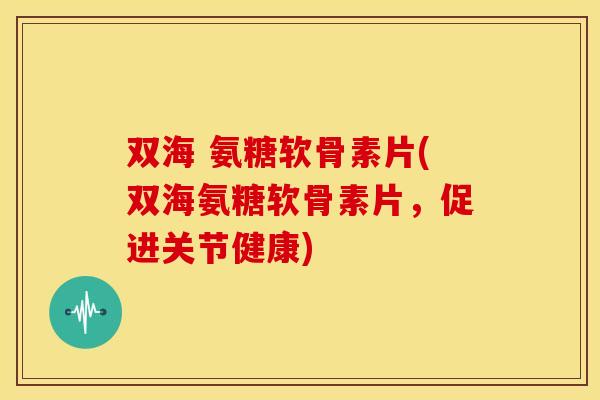 双海 氨糖软骨素片(双海氨糖软骨素片，促进关节健康)