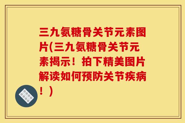 三九氨糖骨关节元素图片(三九氨糖骨关节元素揭示!拍下精美图片解读如何关节!) 三九氨糖骨关节元素图片(三九氨糖骨关节元素揭示!拍下精美图片解读如何关节!)