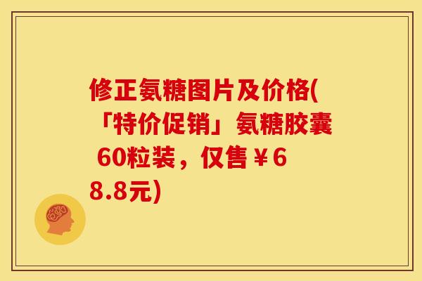 修正氨糖图片及价格(「特价促销」氨糖胶囊 60粒装，仅售￥68.8元)