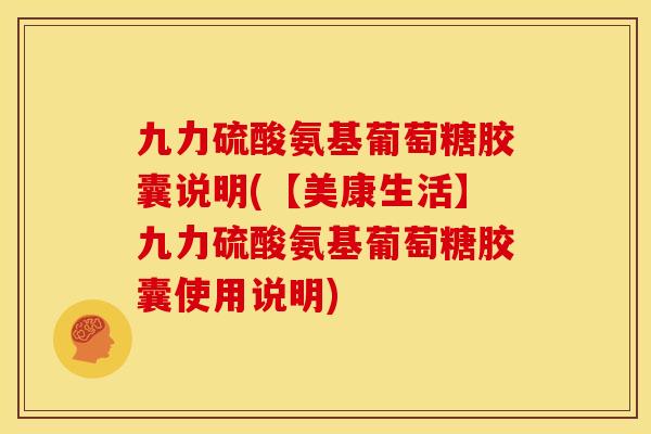 九力硫酸氨基葡萄糖胶囊说明(【美康生活】九力硫酸氨基葡萄糖胶囊使用说明)