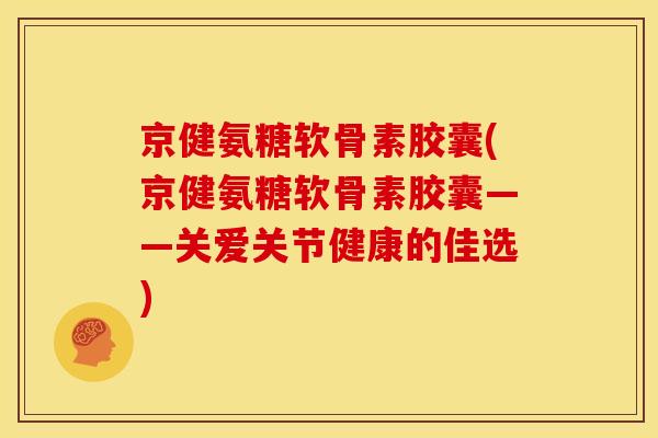 京健氨糖软骨素胶囊(京健氨糖软骨素胶囊——关爱关节健康的佳选)