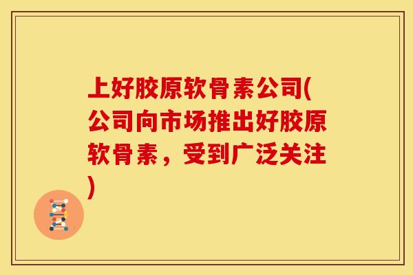 上好胶原软骨素公司(公司向市场推出好胶原软骨素，受到广泛关注)