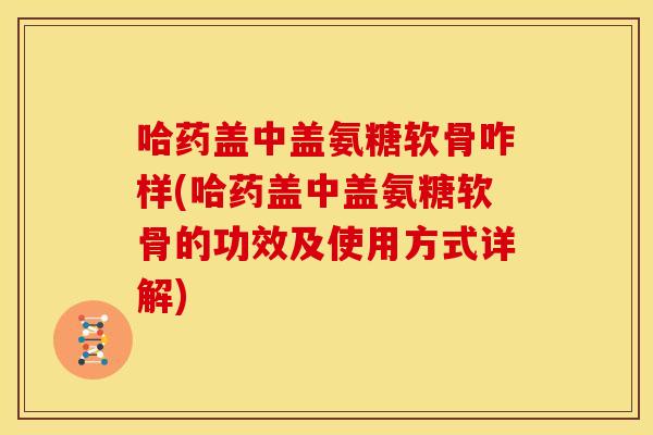 哈药盖中盖氨糖软骨咋样(哈药盖中盖氨糖软骨的功效及使用方式详解)