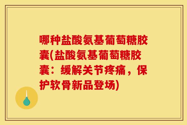 哪种盐酸氨基葡萄糖胶囊(盐酸氨基葡萄糖胶囊：缓解关节疼痛，保护软骨新品登场)