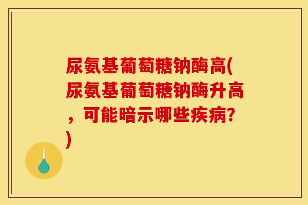尿氨基葡萄糖钠酶高(尿氨基葡萄糖钠酶升高，可能暗示哪些疾病？)