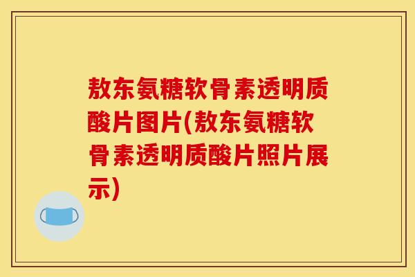 敖东氨糖软骨素透明质酸片图片(敖东氨糖软骨素透明质酸片照片展示)
