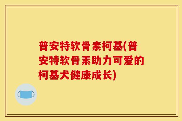 普安特软骨素柯基(普安特软骨素助力可爱的柯基犬健康成长)