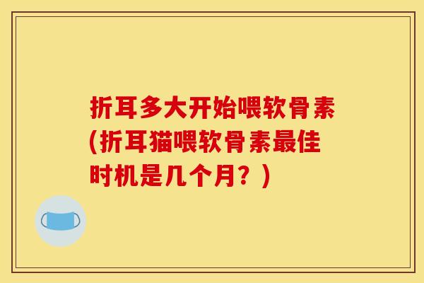 折耳多大开始喂软骨素(折耳猫喂软骨素佳时机是几个月?) 折耳多大开始喂软骨素(折耳猫喂软骨素佳时机是几个月?)