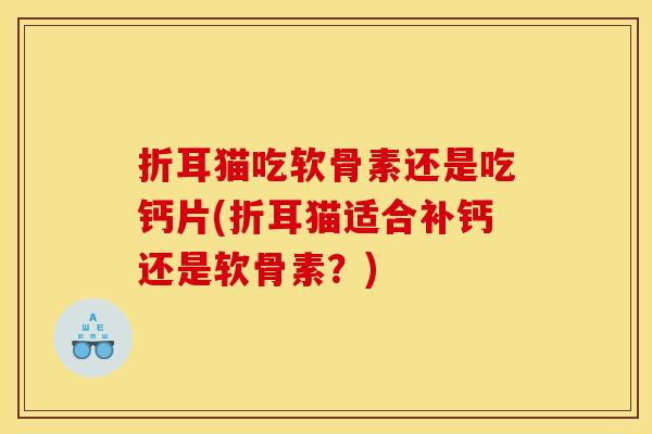折耳猫吃软骨素还是吃钙片(折耳猫适合补钙还是软骨素？)