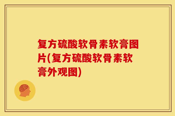 复方硫酸软骨素软膏图片(复方硫酸软骨素软膏外观图)