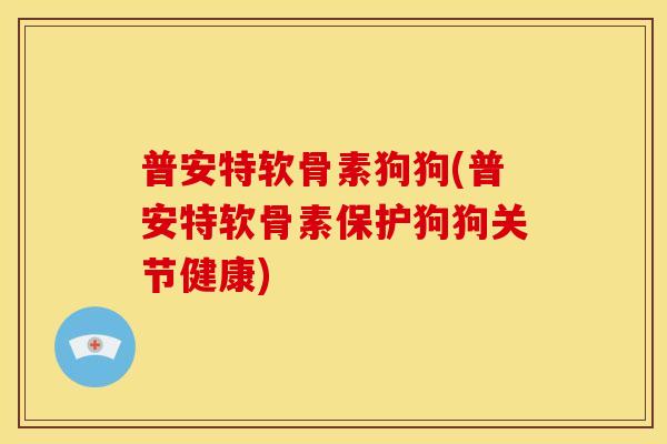 普安特软骨素狗狗(普安特软骨素保护狗狗关节健康)