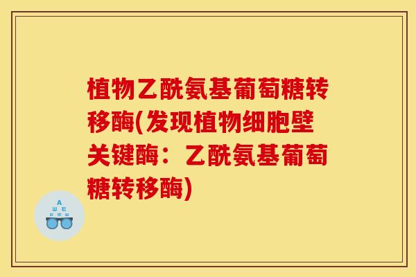 植物乙酰氨基葡萄糖转移酶(发现植物细胞壁关键酶：乙酰氨基葡萄糖转移酶)
