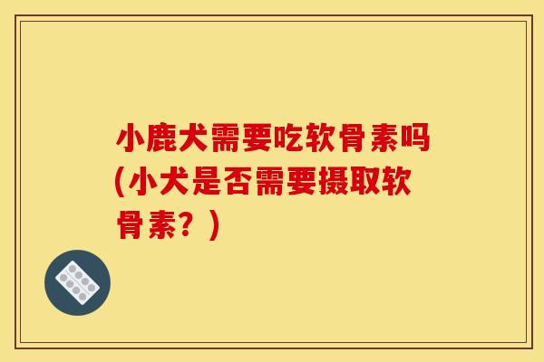 小鹿犬需要吃软骨素吗(小犬是否需要摄取软骨素?) 小鹿犬需要吃软骨素吗(小犬是否需要摄取软骨素?)