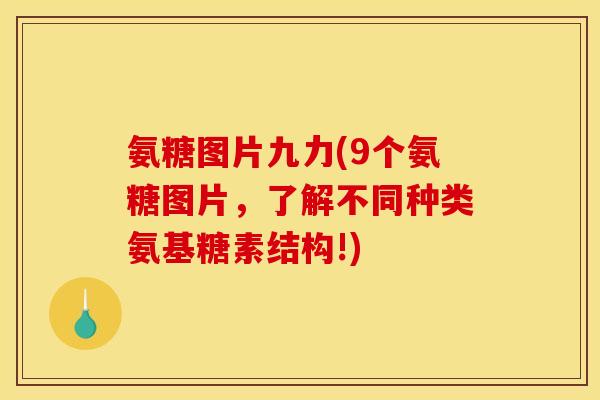 氨糖图片九力(9个氨糖图片，了解不同种类氨基糖素结构!)