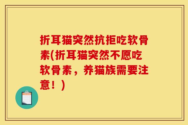 折耳猫突然抗拒吃软骨素(折耳猫突然不愿吃软骨素，养猫族需要注意！)