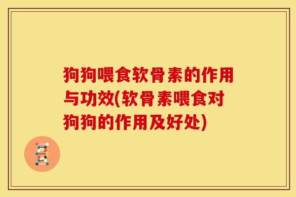 狗狗喂食软骨素的作用与功效(软骨素喂食对狗狗的作用及好处)