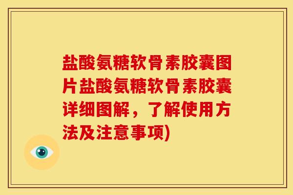 盐酸氨糖软骨素胶囊图片盐酸氨糖软骨素胶囊详细图解，了解使用方法及注意事项)
