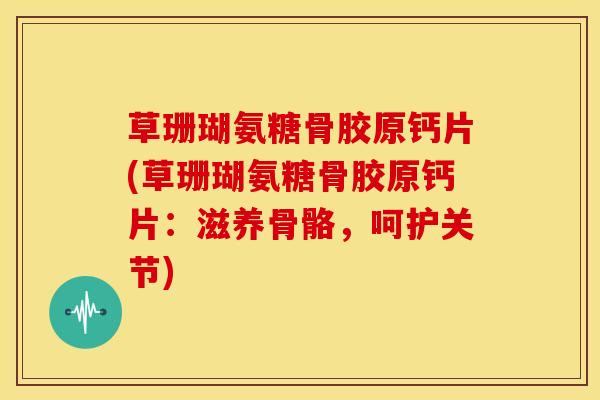 草珊瑚氨糖骨胶原钙片(草珊瑚氨糖骨胶原钙片：滋养骨骼，呵护关节)