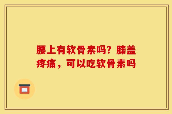 腰上有软骨素吗？膝盖疼痛，可以吃软骨素吗
