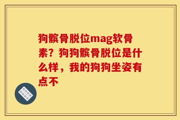 狗髌骨脱位mag软骨素？狗狗髌骨脱位是什么样，我的狗狗坐姿有点不