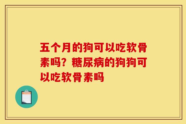 五个月的狗可以吃软骨素吗？糖尿病的狗狗可以吃软骨素吗