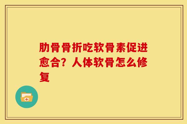 肋骨吃软骨素促进愈合?人体软骨怎么修复 肋骨吃软骨素促进愈合?人体软骨怎么修复