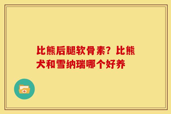 比熊后腿软骨素？比熊犬和雪纳瑞哪个好养