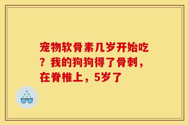 宠物软骨素几岁开始吃？我的狗狗得了骨刺，在脊椎上，5岁了