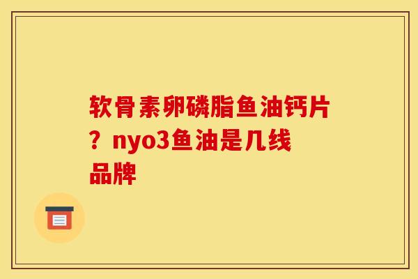 软骨素卵磷脂鱼油钙片?nyo3鱼油是几线品牌 软骨素卵磷脂鱼油钙片?nyo3鱼油是几线品牌