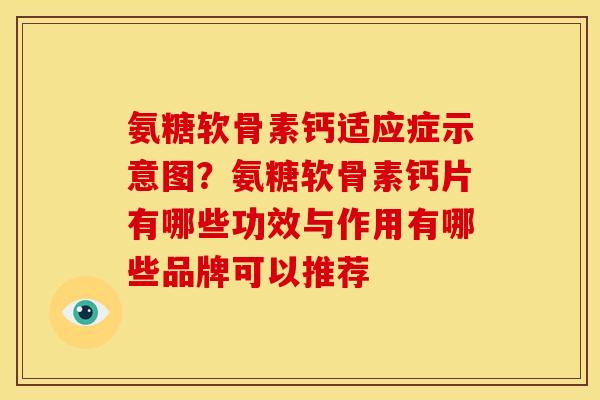 氨糖软骨素钙适应症示意图？氨糖软骨素钙片有哪些功效与作用有哪些品牌可以推荐