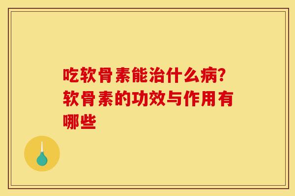 吃软骨素能治什么病？软骨素的功效与作用有哪些
