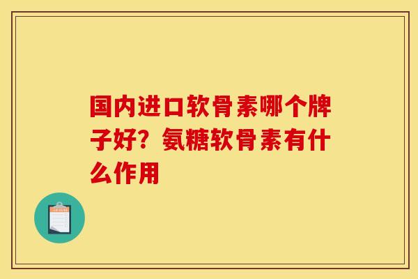 国内进口软骨素哪个牌子好？氨糖软骨素有什么作用
