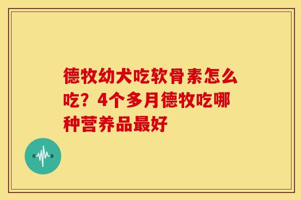 德牧幼犬吃软骨素怎么吃？4个多月德牧吃哪种营养品好