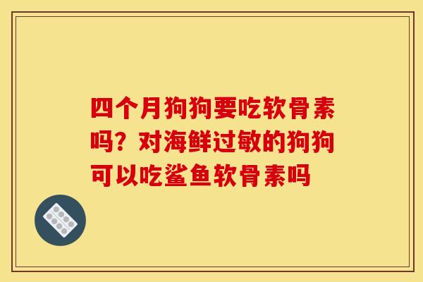 四个月狗狗要吃软骨素吗？对海鲜的狗狗可以吃鲨鱼软骨素吗
