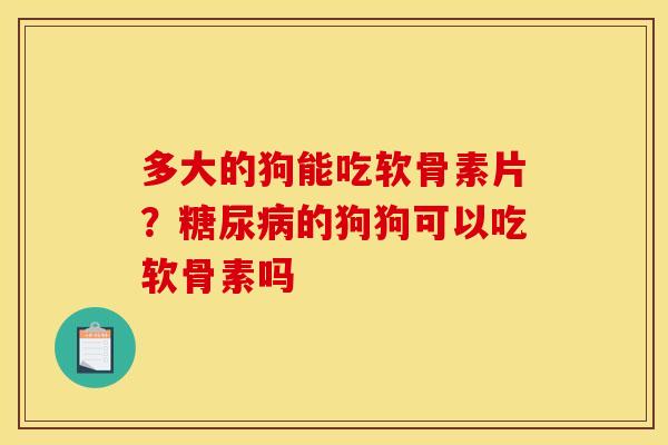 多大的狗能吃软骨素片？糖尿病的狗狗可以吃软骨素吗