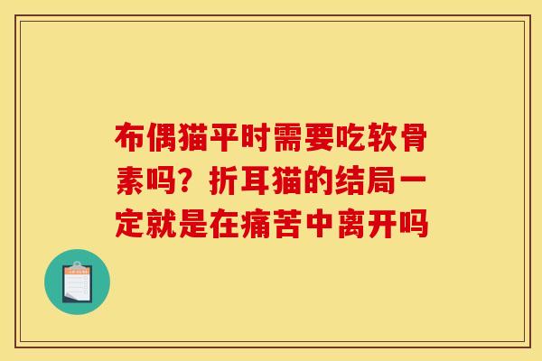 布偶猫平时需要吃软骨素吗？折耳猫的结局一定就是在痛苦中离开吗