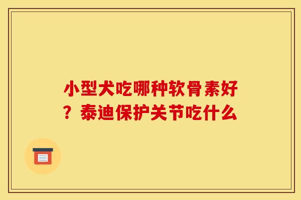 小型犬吃哪种软骨素好？泰迪保护关节吃什么