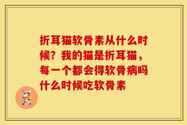 折耳猫软骨素从什么时候？我的猫是折耳猫，每一个都会得软骨病吗什么时候吃软骨素