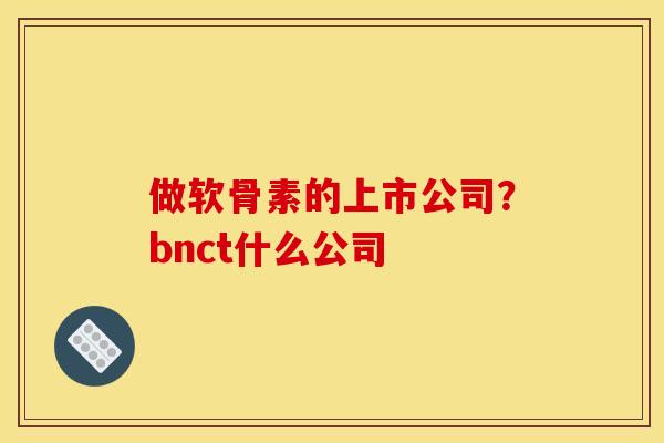 做软骨素的上市公司？bnct什么公司