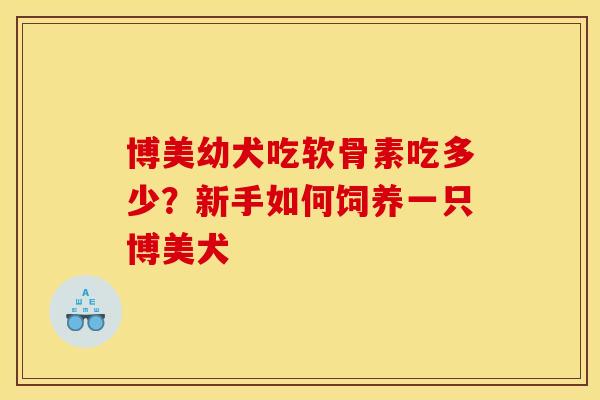 博美幼犬吃软骨素吃多少？新手如何饲养一只博美犬