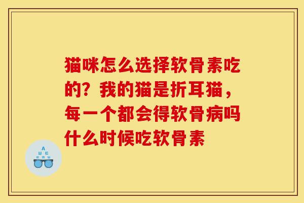猫咪怎么选择软骨素吃的？我的猫是折耳猫，每一个都会得软骨病吗什么时候吃软骨素