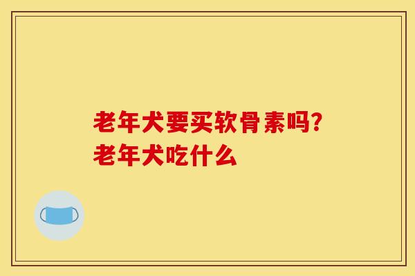 老年犬要买软骨素吗？老年犬吃什么