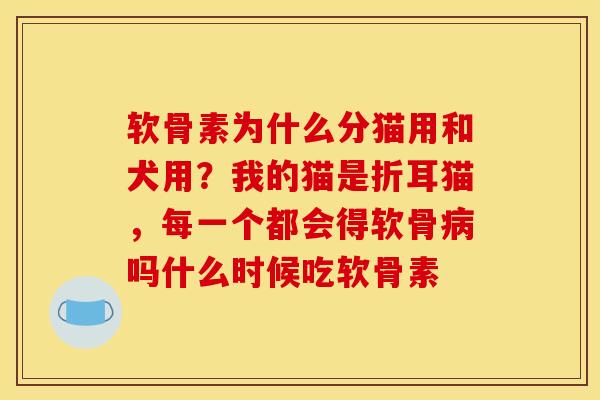 软骨素为什么分猫用和犬用?我的猫是折耳猫,每一个都会得软骨吗什么时候吃软骨素 软骨素为什么分猫用和犬用?我的猫是折耳猫,每一个都会得软骨吗什么时候吃软骨素
