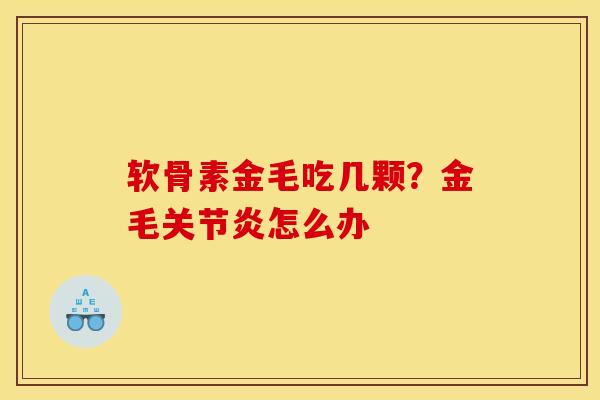 软骨素金毛吃几颗？金毛关节炎怎么办