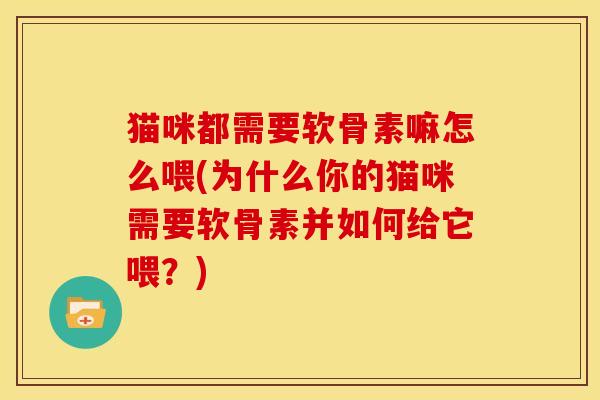 猫咪都需要软骨素嘛怎么喂(为什么你的猫咪需要软骨素并如何给它喂？)