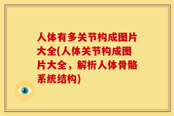 人体有多关节构成图片大全(人体关节构成图片大全，解析人体骨骼系统结构)