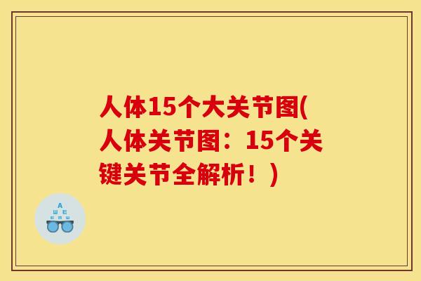 人体15个大关节图(人体关节图：15个关键关节全解析！)